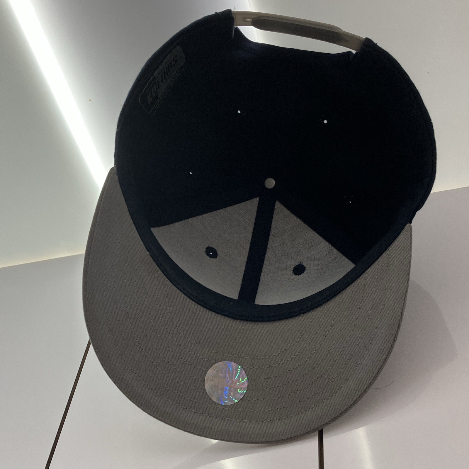 KBETHOS Solid Adjustable Snapback Baseball Cap Hat Blue/Gray One Size Unisex