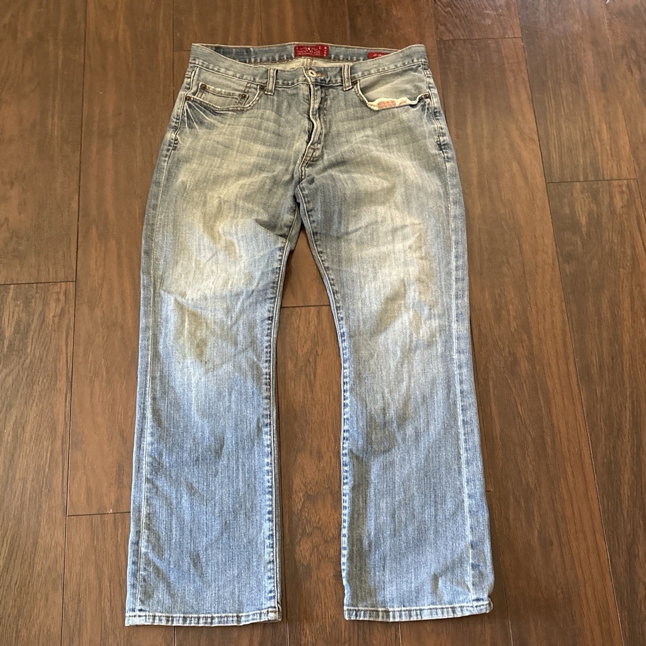 Lucky Brand Men’s 221 Bootcut Jeans Light Wash Mid Rise Denim Zip 5-Pocket
