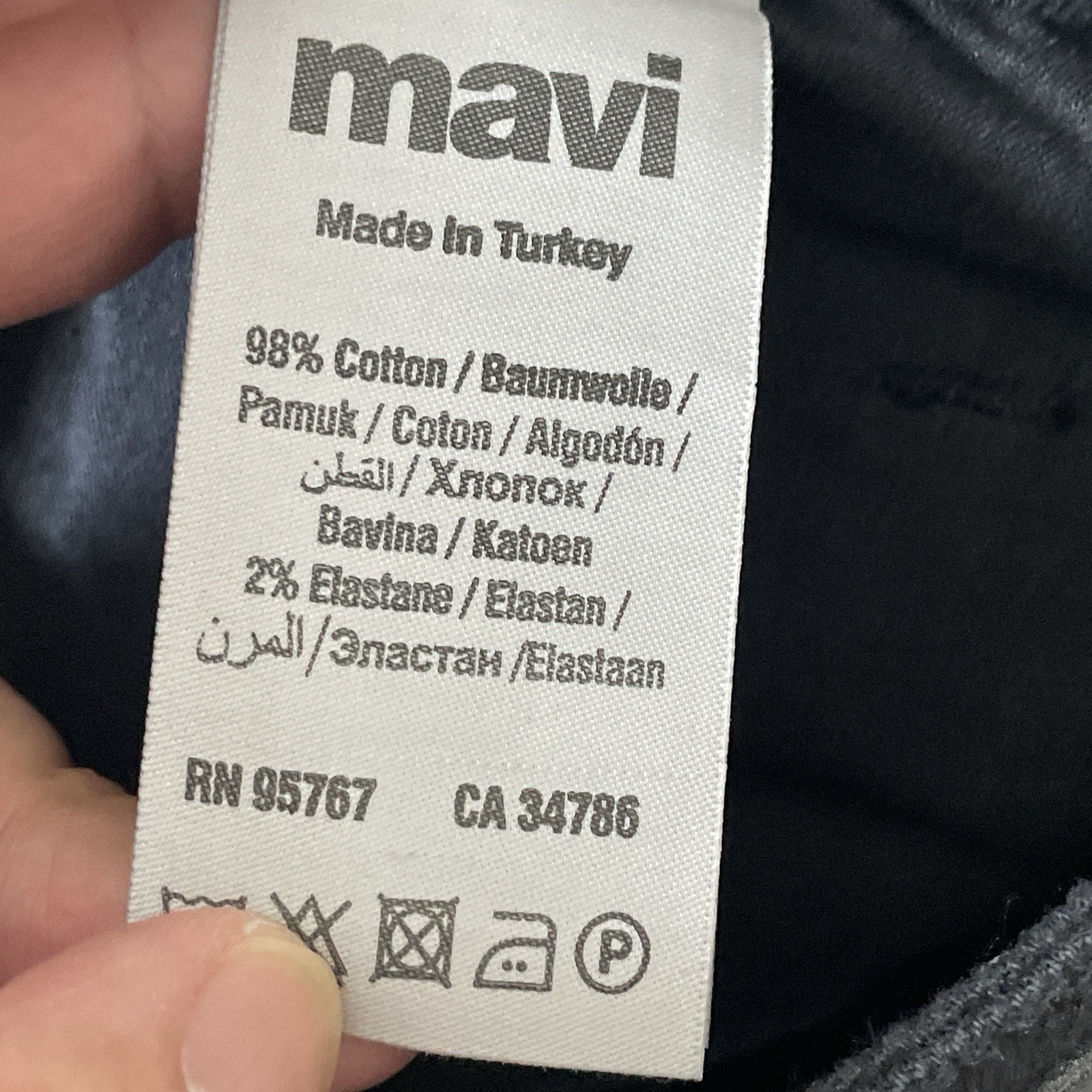 Mavi Men’s Zach Straight Leg Jeans Black 30×31 Cotton Blend Stretch Denim