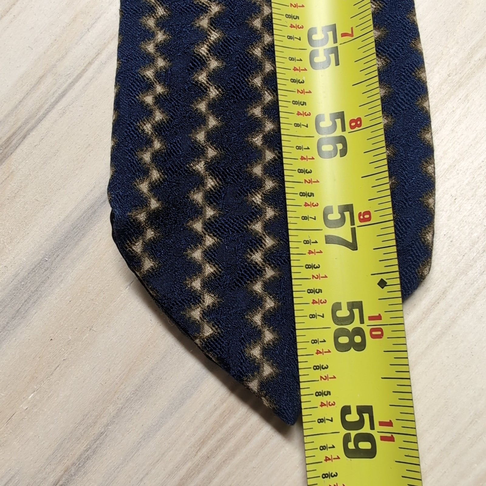 Vintage Men’s Hugo Boss 3”x59” Dark Blue & Orange, 2000-2009 Made in Italy