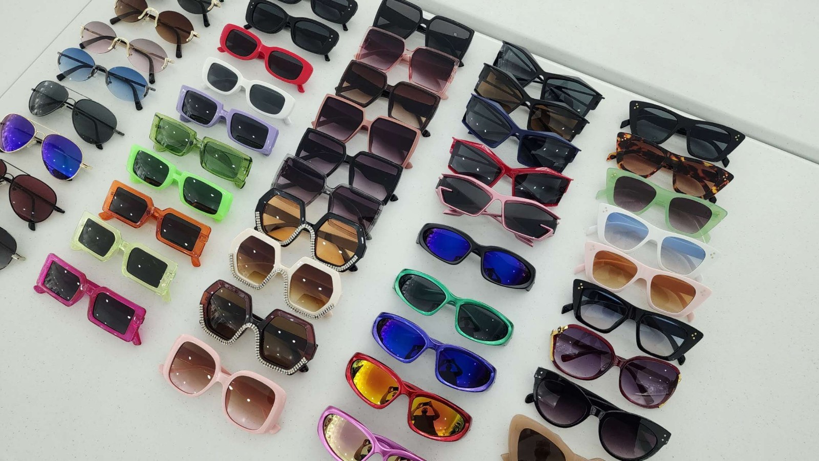 50PC Bulk Mixed Wholesale Assorted Sunglasses Lot Set New Unisex