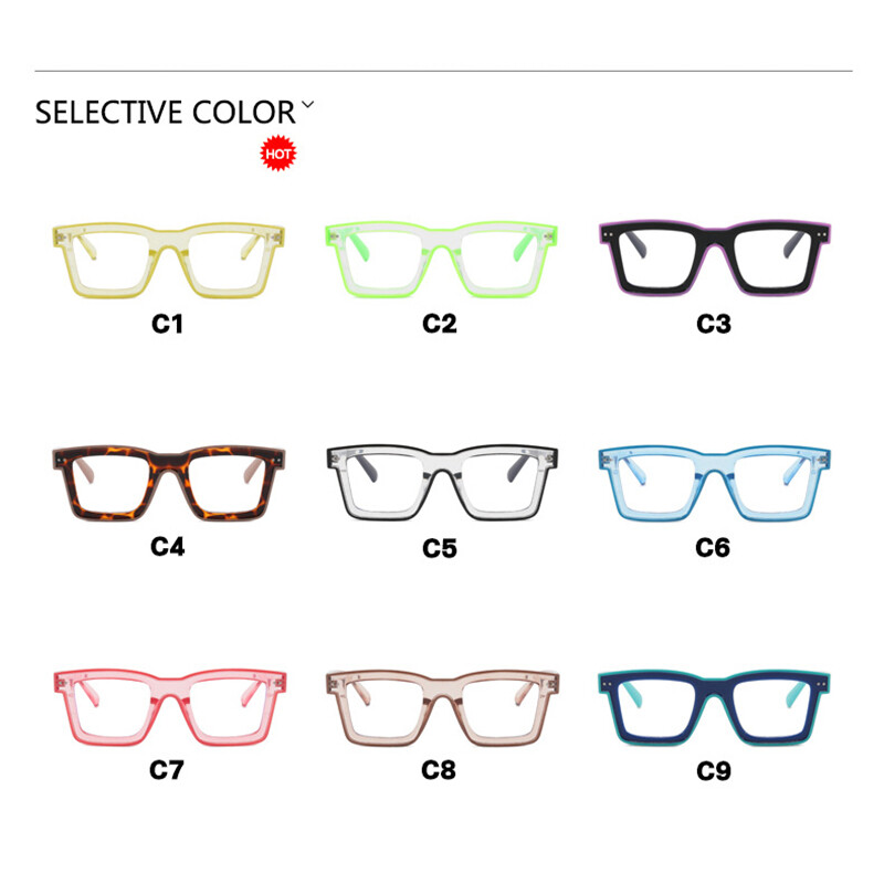 Men Women Square Photochromic Reading Glasses Shade Gray Lens Sunglasses Readers