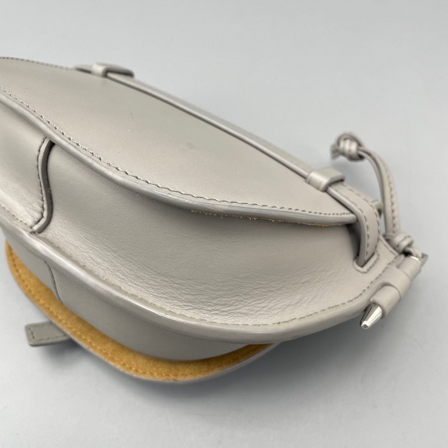 Loewe Pre-Owned Authentic Saddle Bag Grey 20*11*9cm Free Tracked Shipping