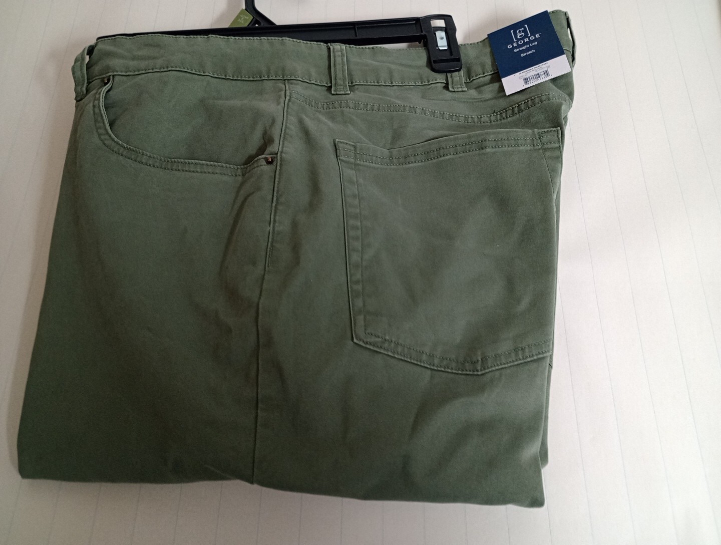 George Straight Leg Stretch Men’s Pants Size 40×30 Color Artichoke Green