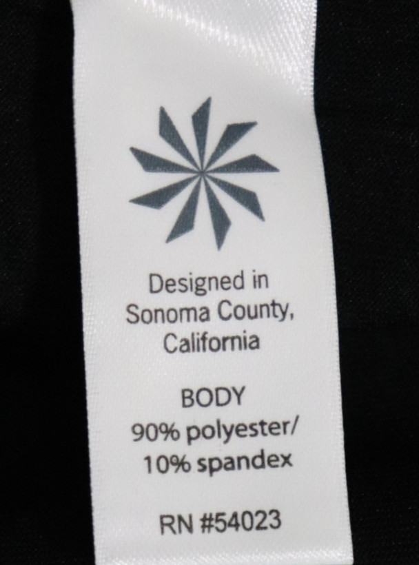 Athleta Pacifica Top 2.0 Womens XLT Black UPF 50 Long Sleeve 1/2 Zip Wicking New