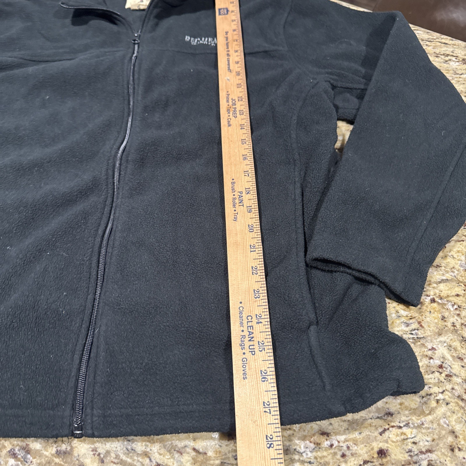 Redhead Jacket Mens Large Fleece Zip Up Black Great Condition. See Pictures.