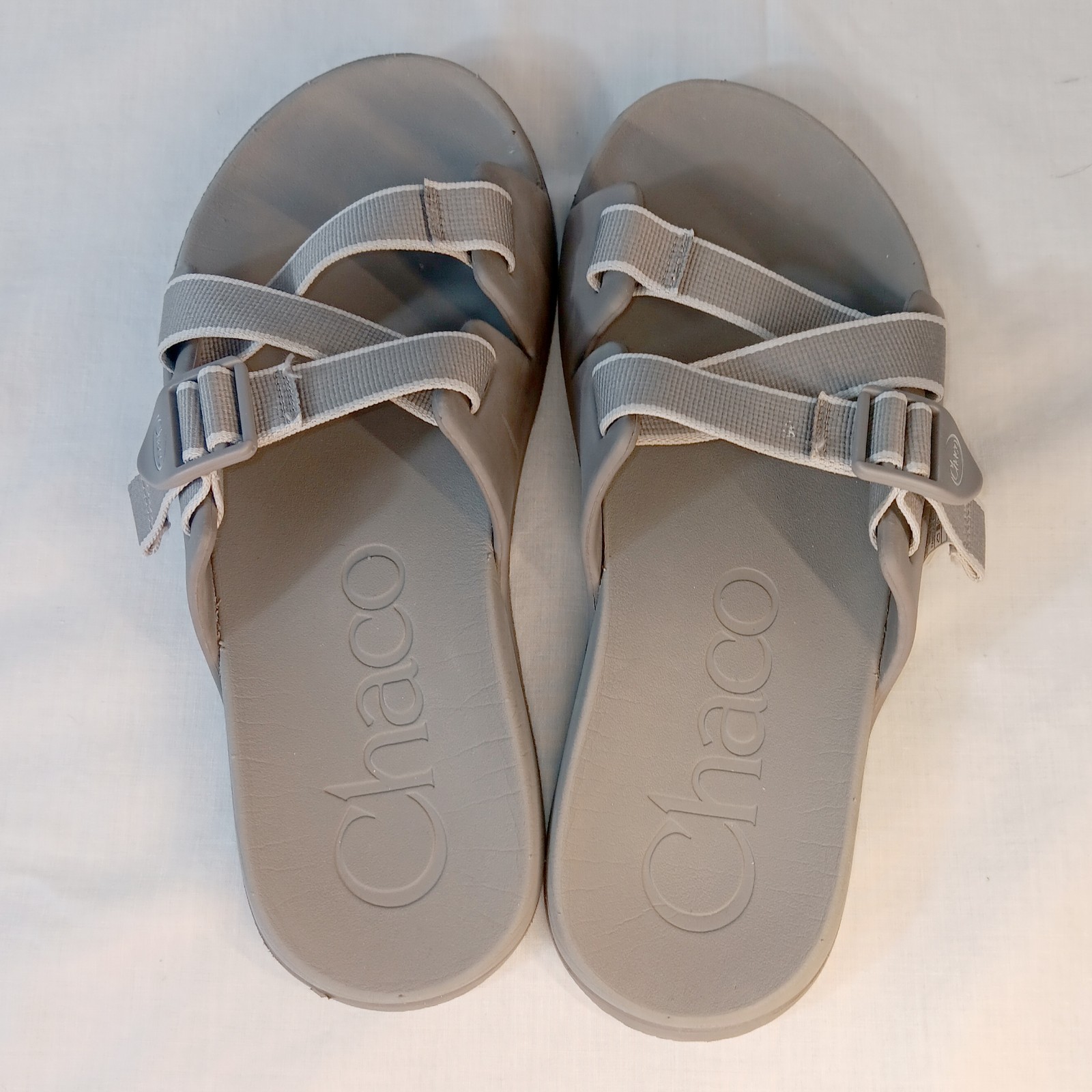 Chaco Chillos Slide Mens Size 10 Outskirt Gray Sport Sandals Adjustable Straps