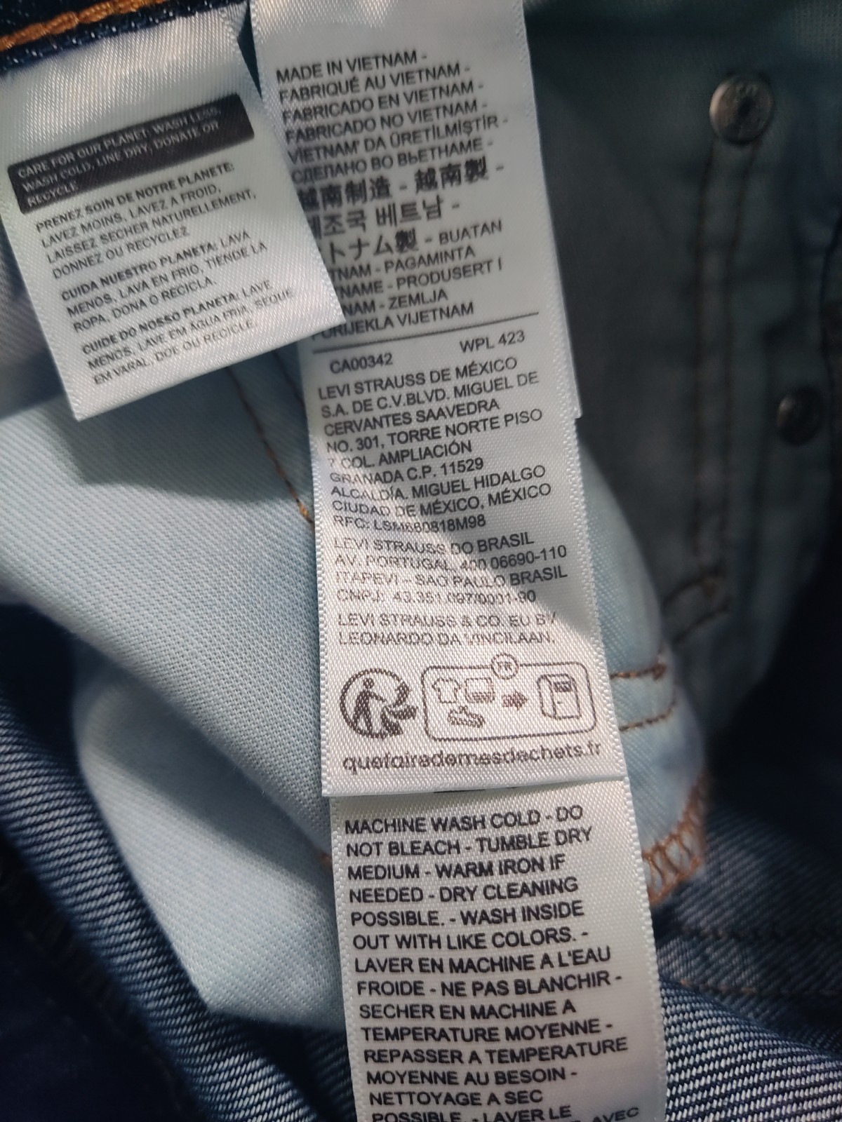 Levi’s® Mens 513™ Slim Regular Fit Jeans 36×30