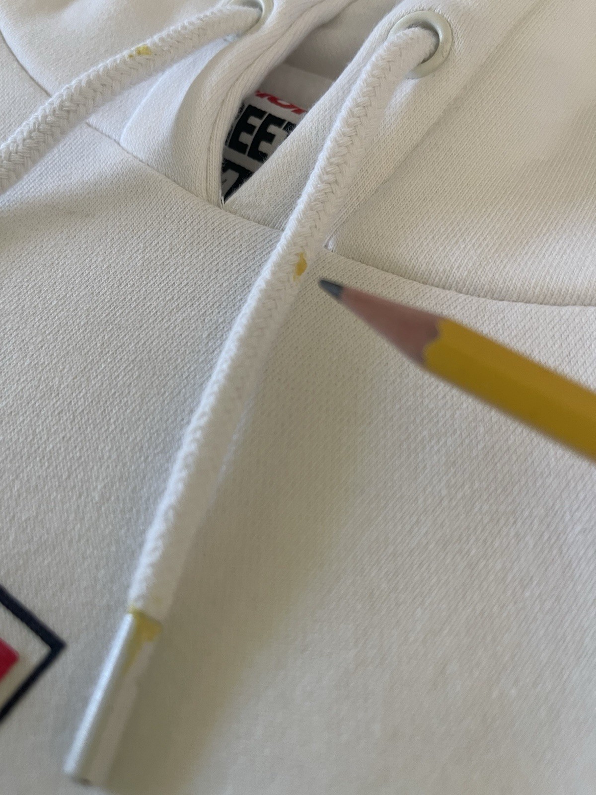 Vision Street Wear Men’s White Pullover Hoodie M Logo Graphic Drawstring Hood