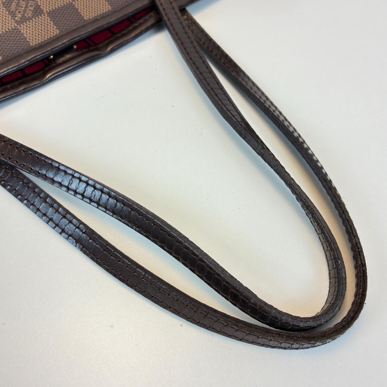 LOUIS VUITTON Never full PM Tote Bag N51109 Damier canvas Brown