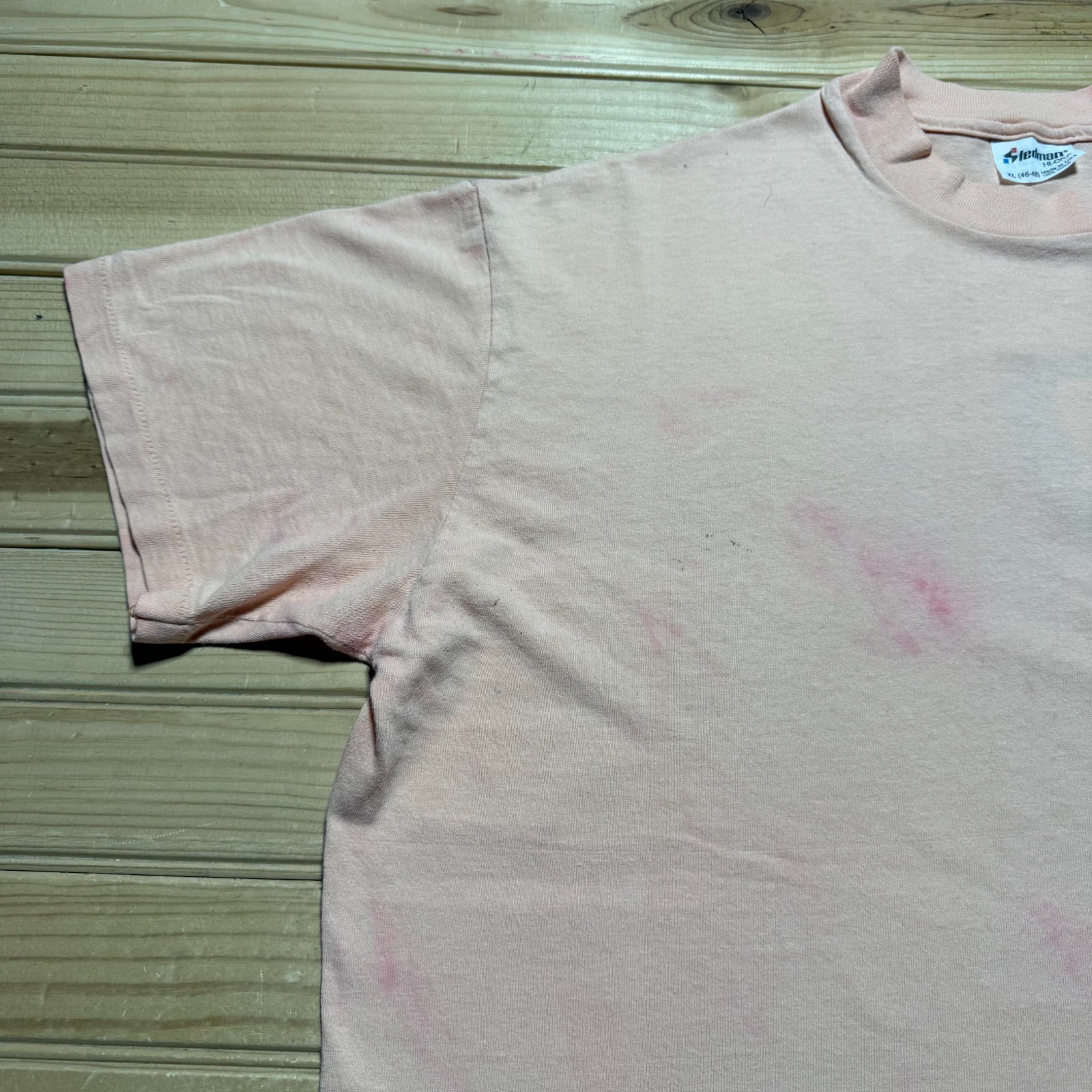 Vintage 1985 Beach Pub Virginia Salmon Beer Hat Promo Pocket T-Shirt USA – XL