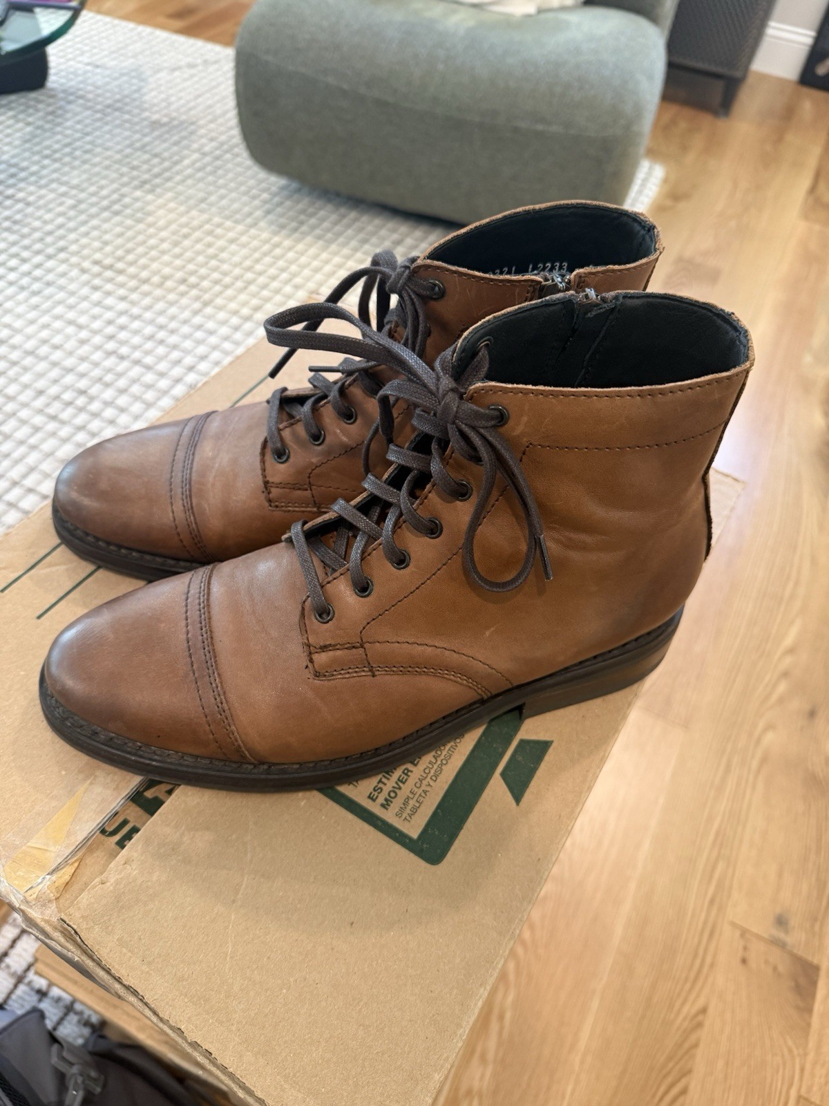Men’s Thursday Boot Company Major In Walnut Size 10 Zip Up Boot Great Condition