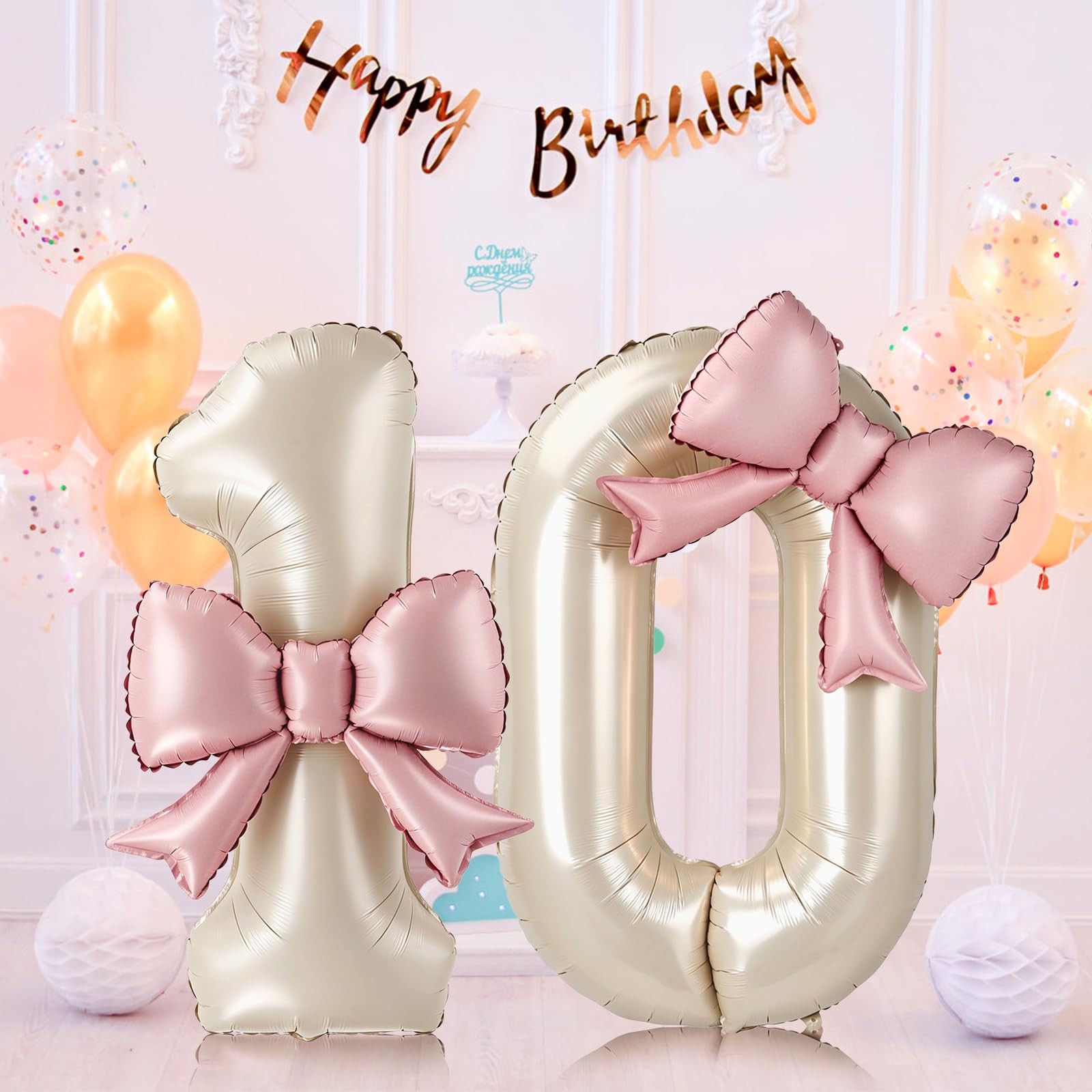 PJPSAA Cream 0 Balloon Pink Bow
