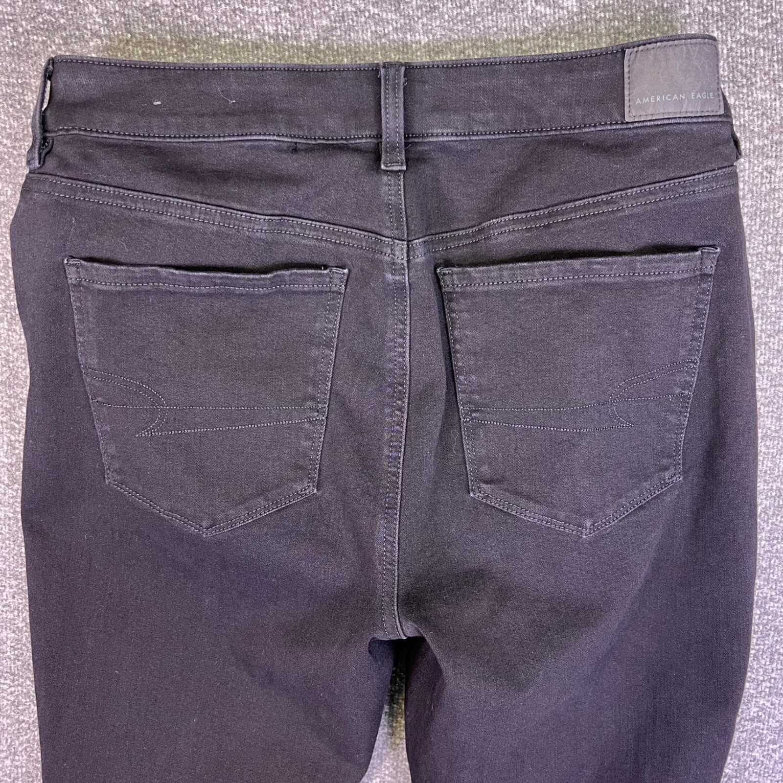 American Eagle Jeans Womens 12 W32 Grunge High-Rise Jegging Skinny Dream Stretch