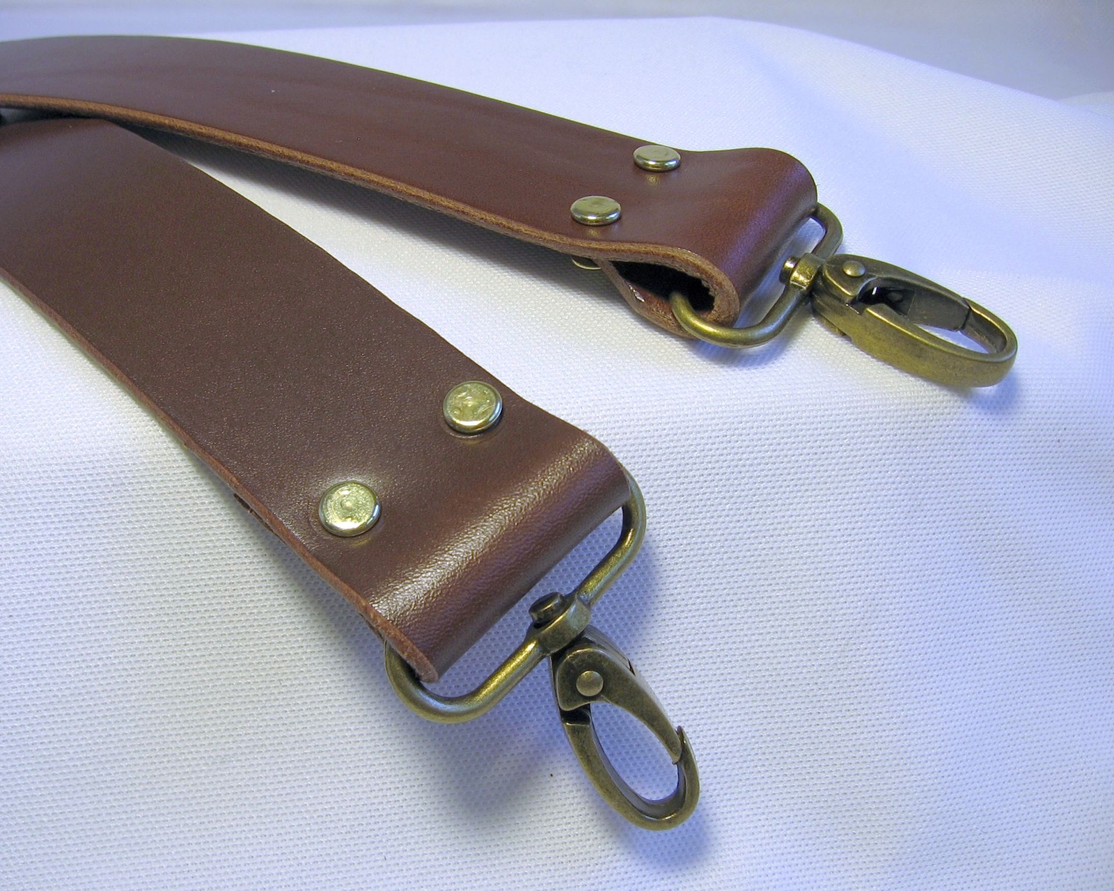 1.5 in. Wide Leather Cross Body Bag Luggage Replacement Strap 4 Colors 8 Widths