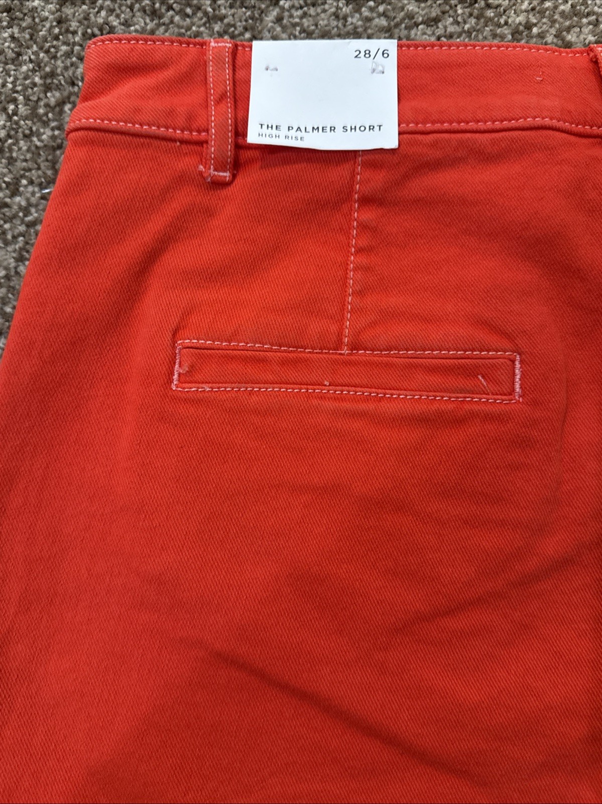 LOFT Vintage Style Contrast Stitch Hi Rise Palmer Shorts Festival Classic NEW!