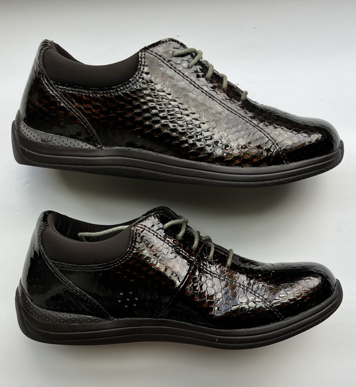 Drew Women’s Brown Leather Lace-Up Casual Sneakers US 7.5 M EU 41