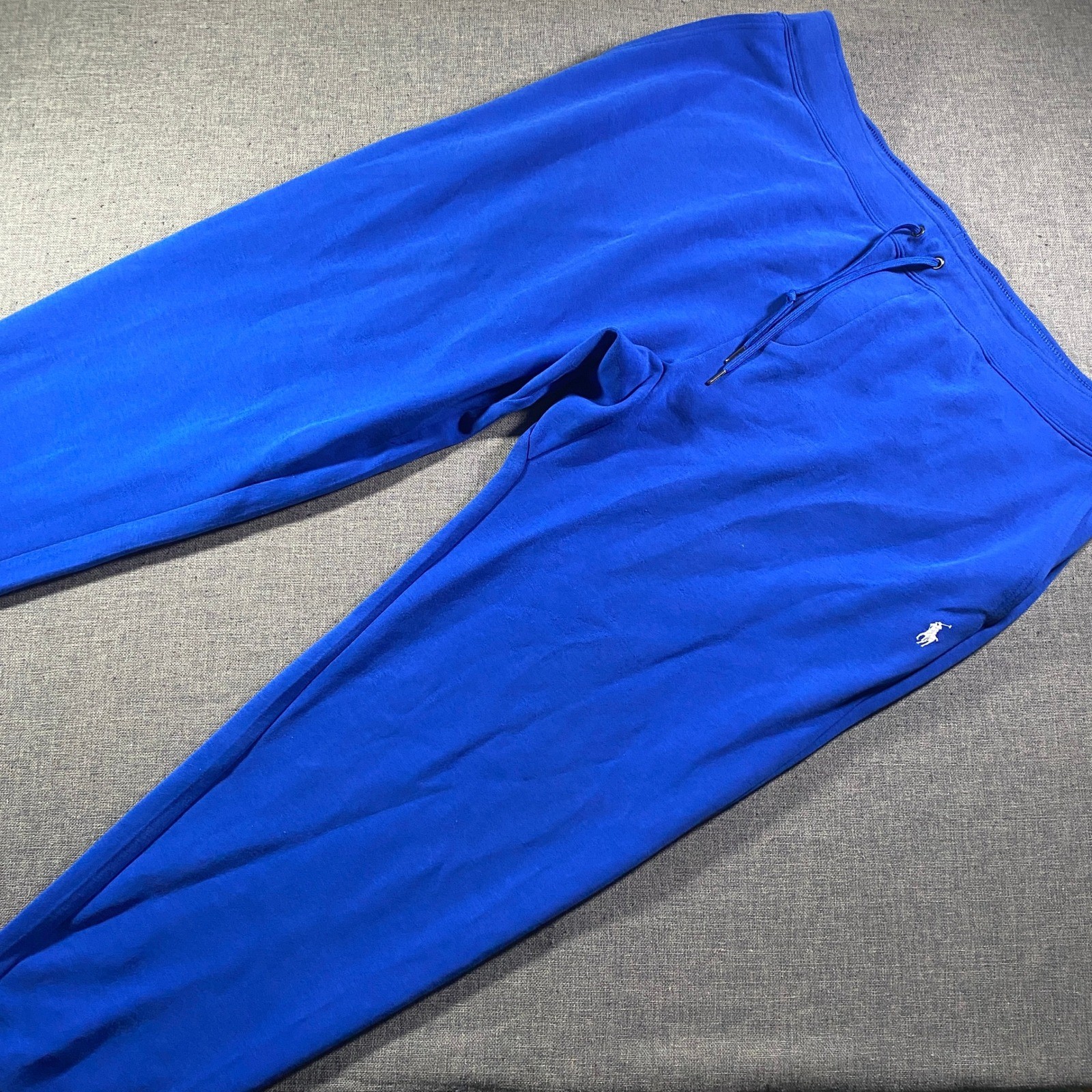 Polo Ralph Lauren Men Royal Blue Jogger Sweatpants 2XLT Fleece Embroidered Pony