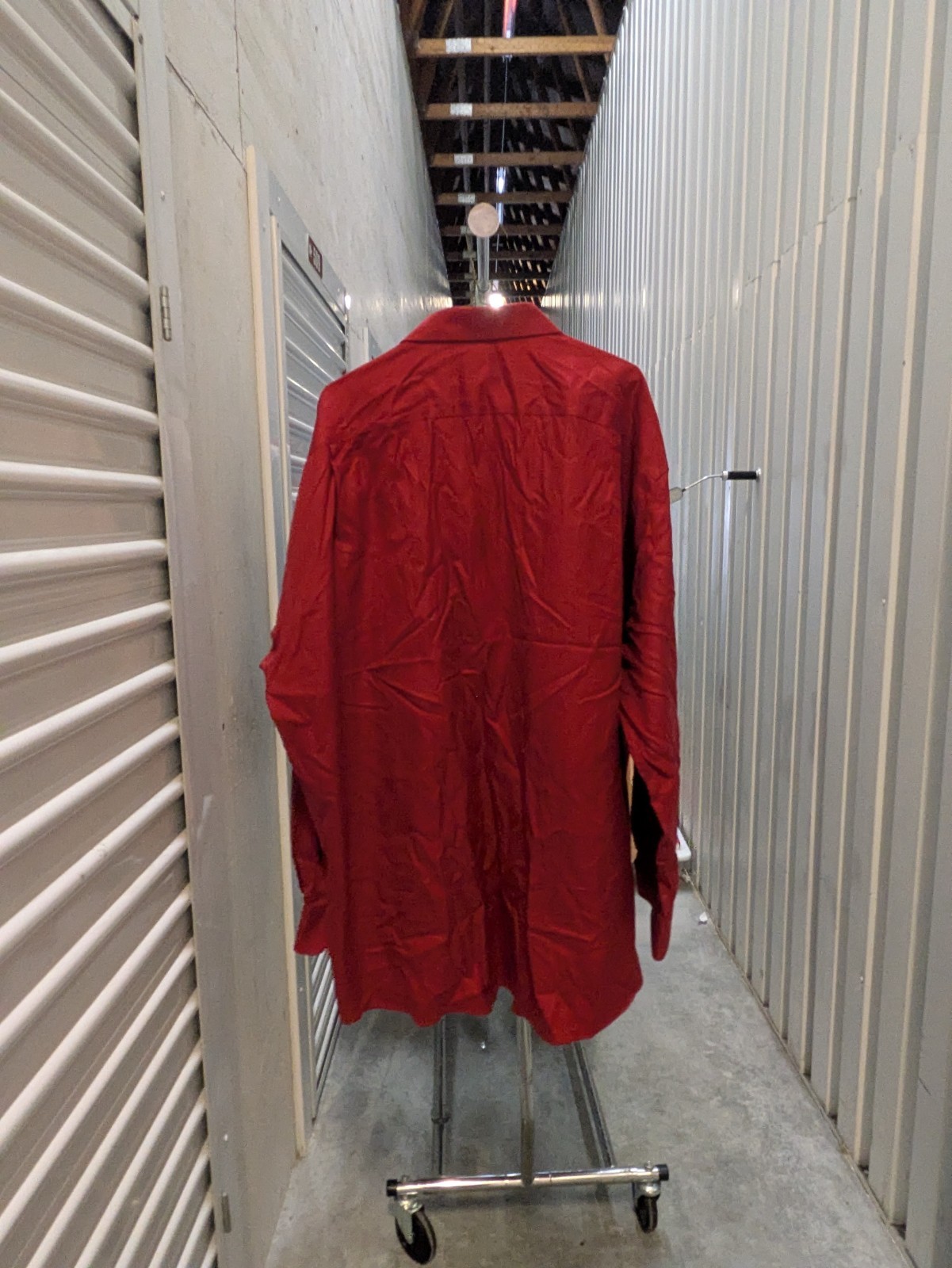Pronto Uomo Non-Iron Classic Fit Red Dress Shirt 19 36/37