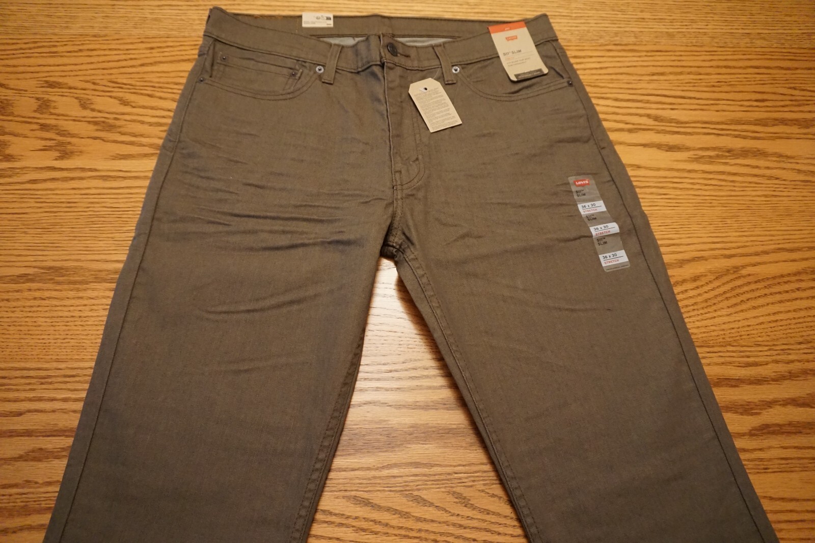 NWT MEN’S LEVI JEANS 511 Multiple Sizes Slim Below Waist Stretch New Khaki $69