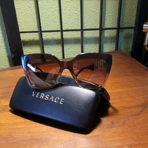 Versace MOD. 4418 Women’s Cat Eye Sunglasses Brown Gradient UV400 145mm