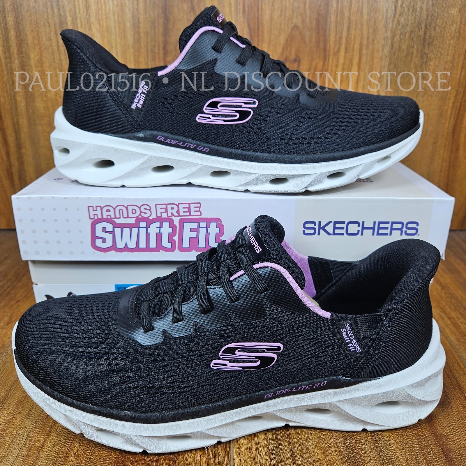 SKECHERS Women’s Hands Free Swift Fit Shoes ~ Black ~ Various Sizes
