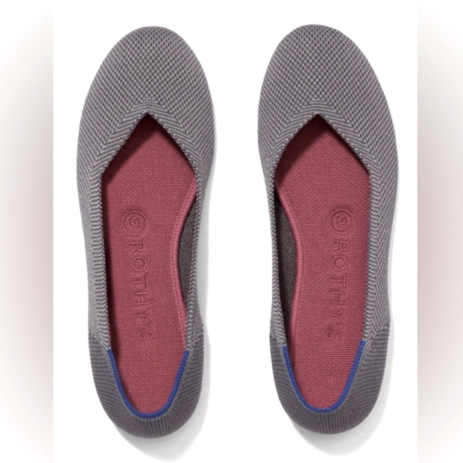 Rothy’s The Flat In Charcoal Gray Size 7.5