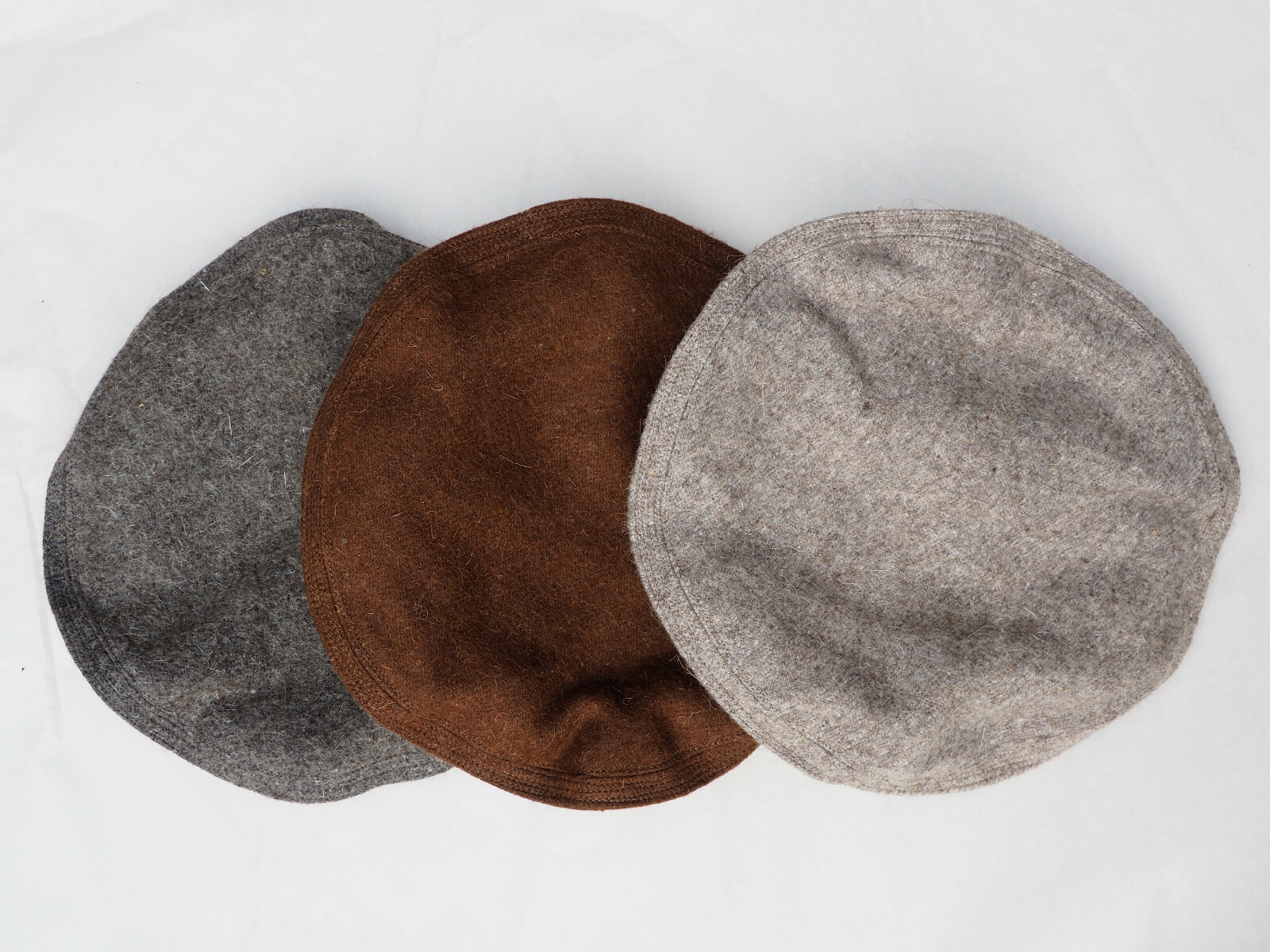 Original headgear Pakol wool hat Afghanistan hat cap black brows gray