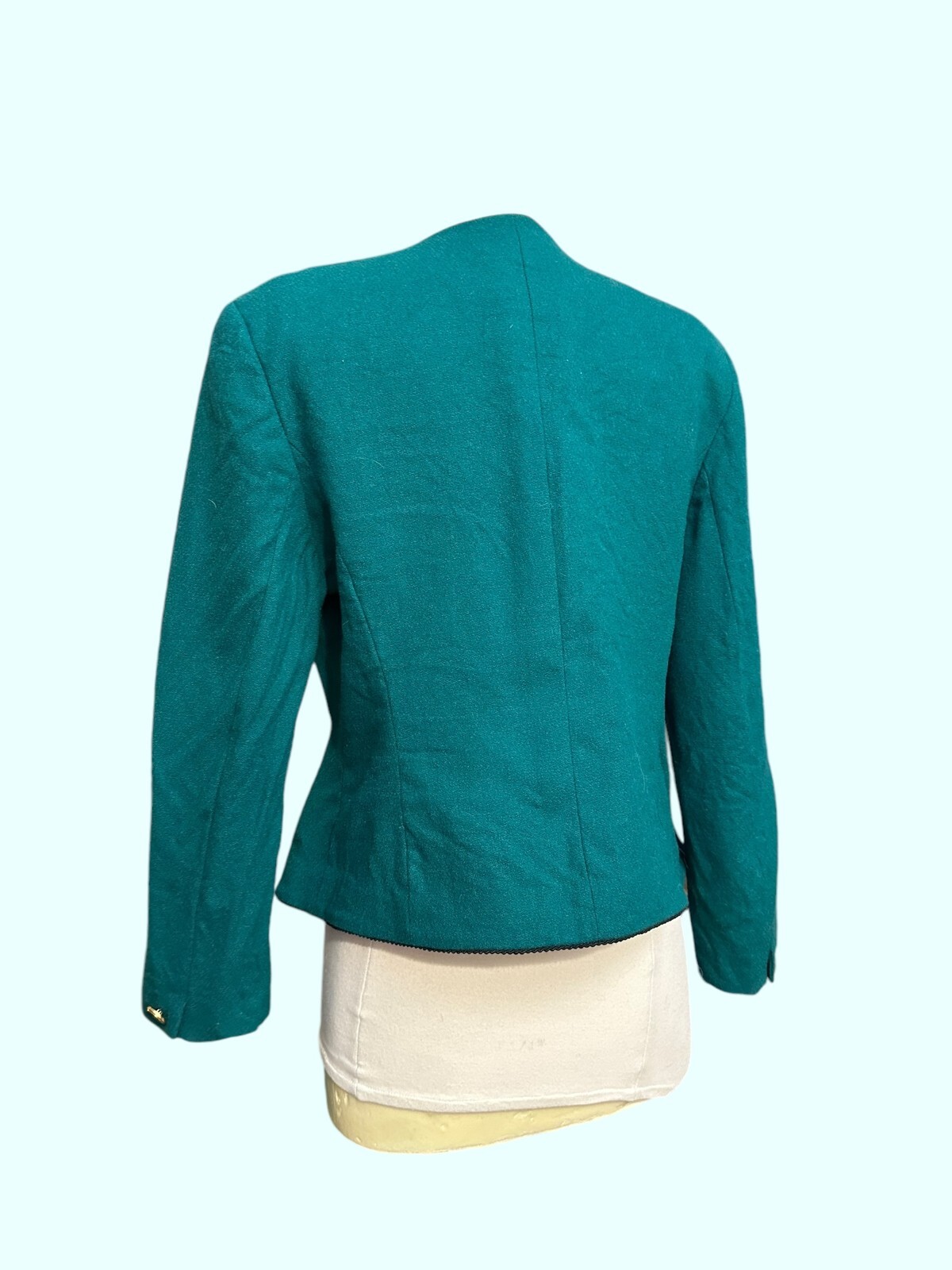 Vintage 100% Virgin Wool Made in Portland Academia Blazer Size Womens Petite L