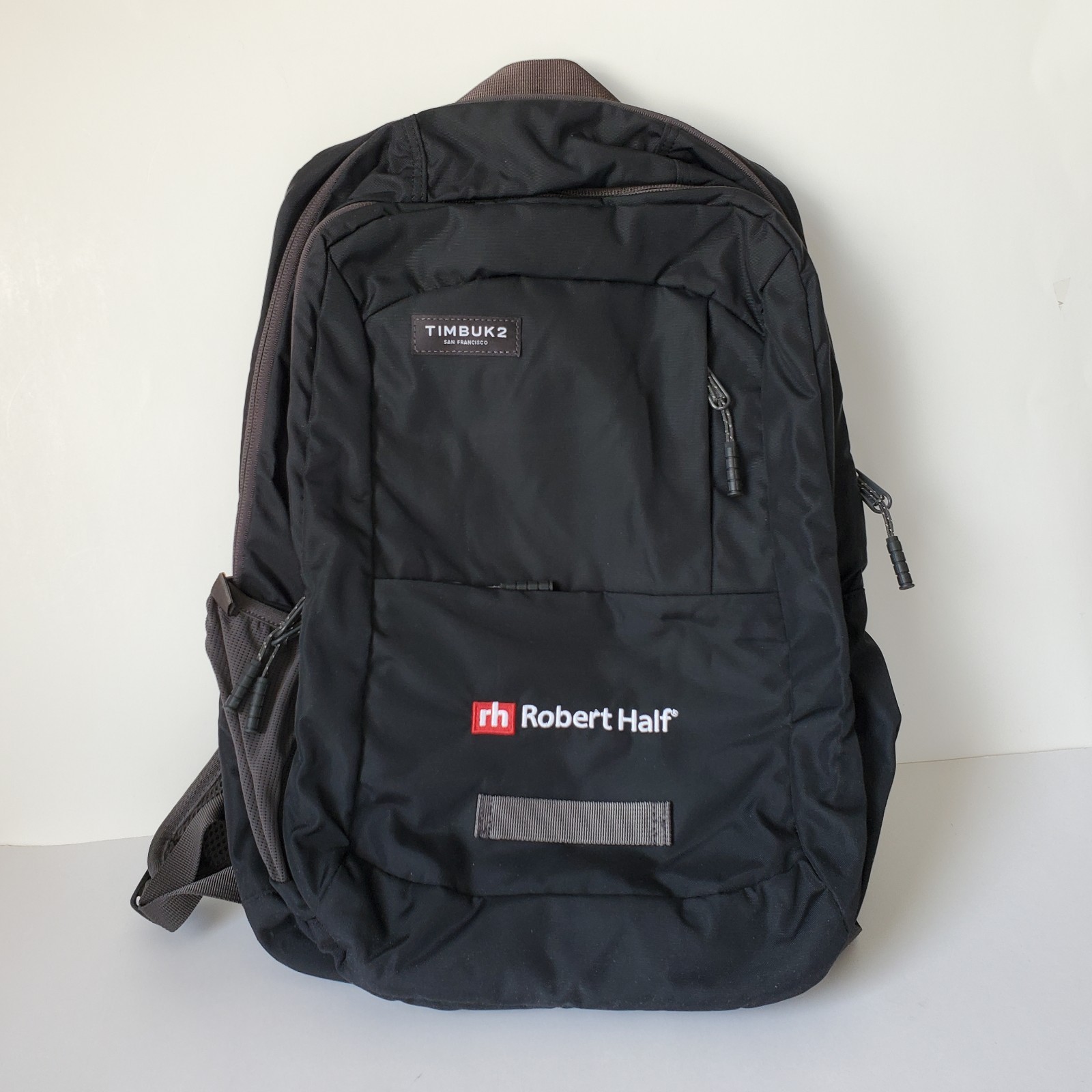 Timbuk2 Parkside Laptop Backpack Logo “Robert Half” Jet Black Travel Office Book
