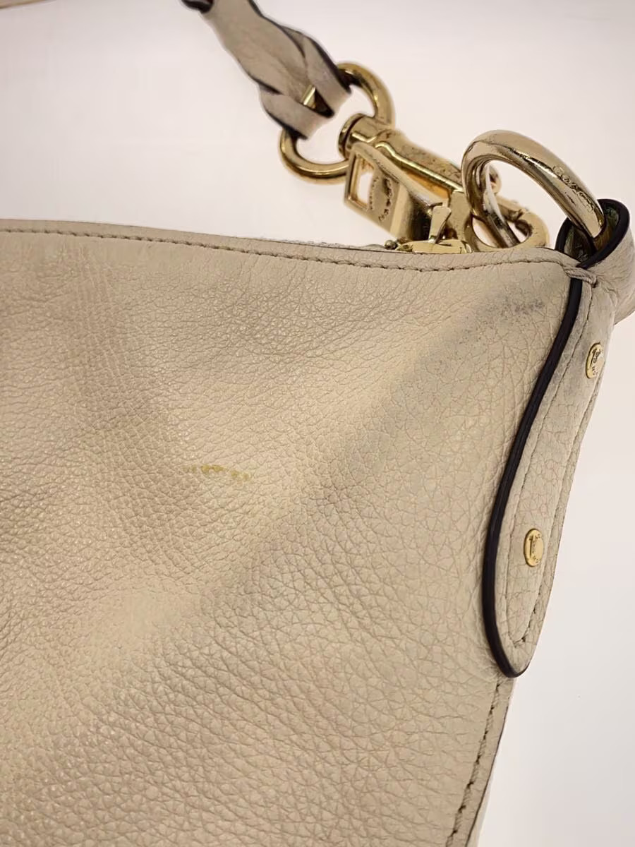 COACH Coach Shoulder Bag Leather CRM Plain F31507