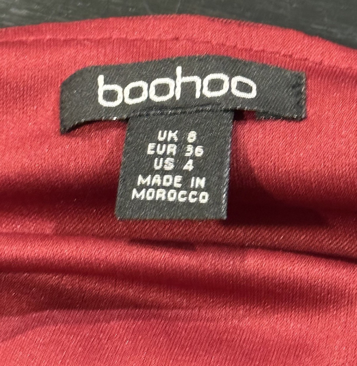 Boohoo sz 4 Edwardian Babydoll Ruched Mesh Burgundy Red Juliet Sleeve Maxi Dress
