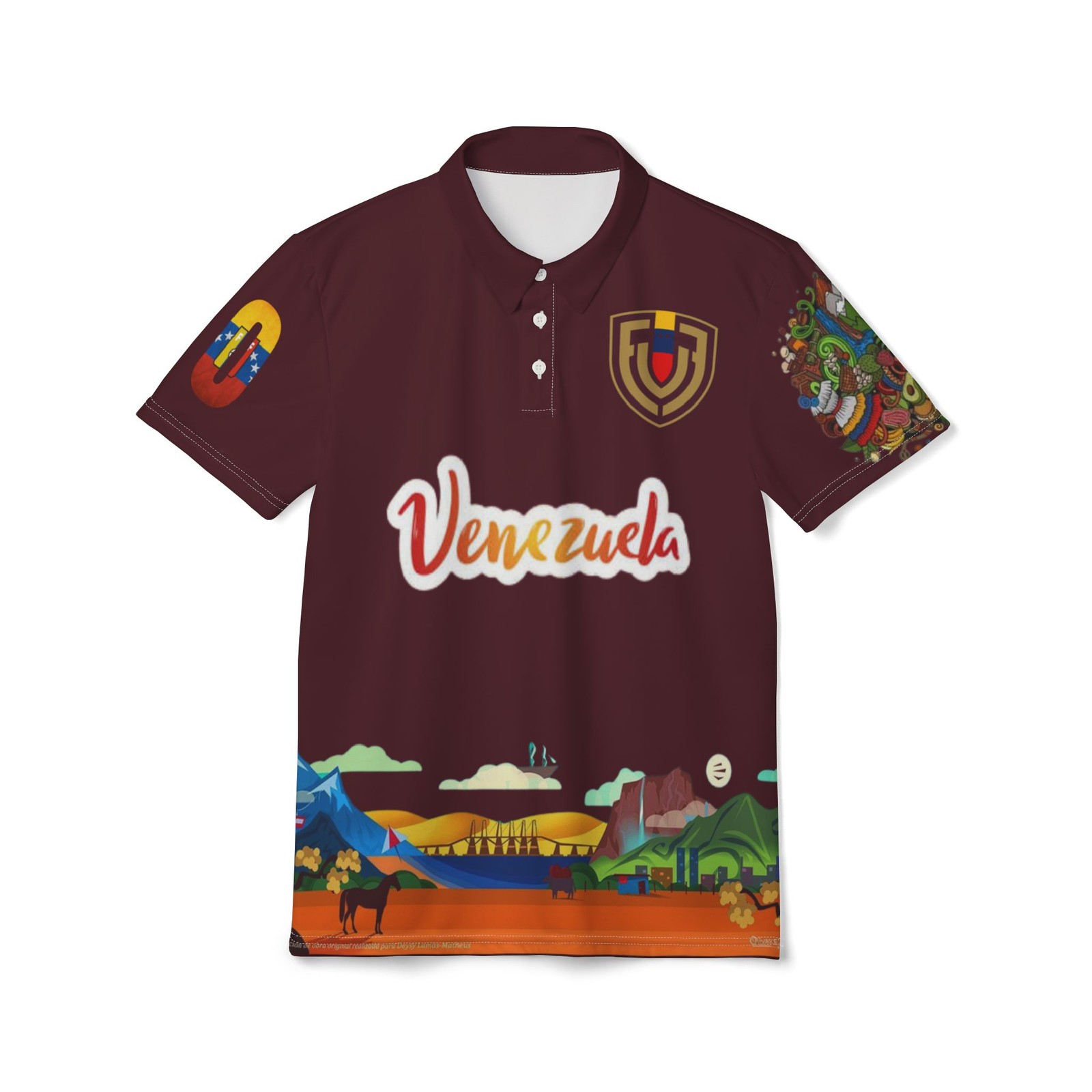 Unisex Polo Shirt (venezuela) [high resolution]