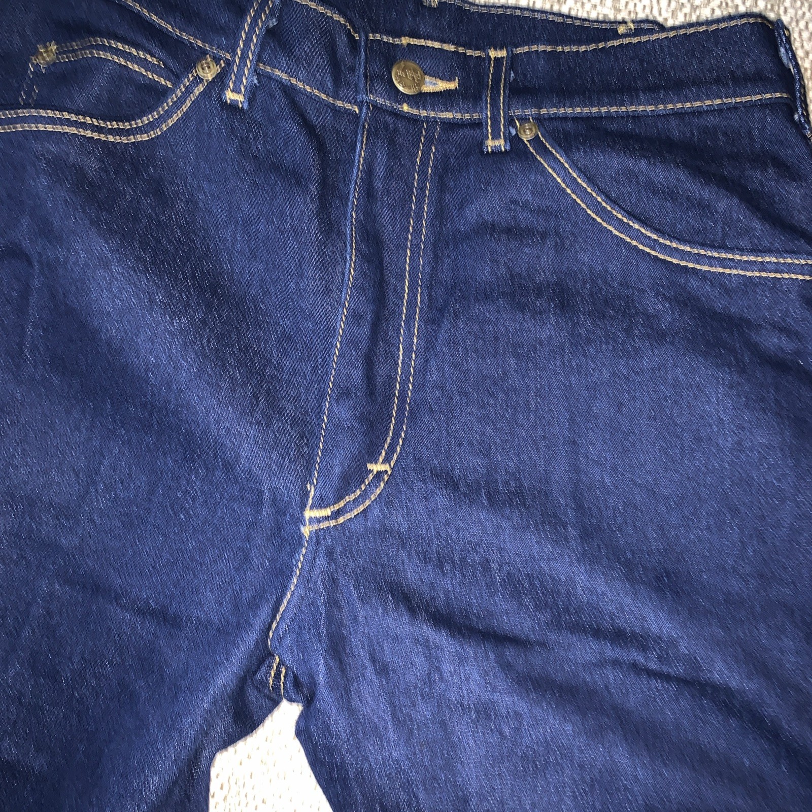 Vintage Lee Jeans Mens 32×32 Blue Denim Cotton Straight Leg Medium Wash Workwear