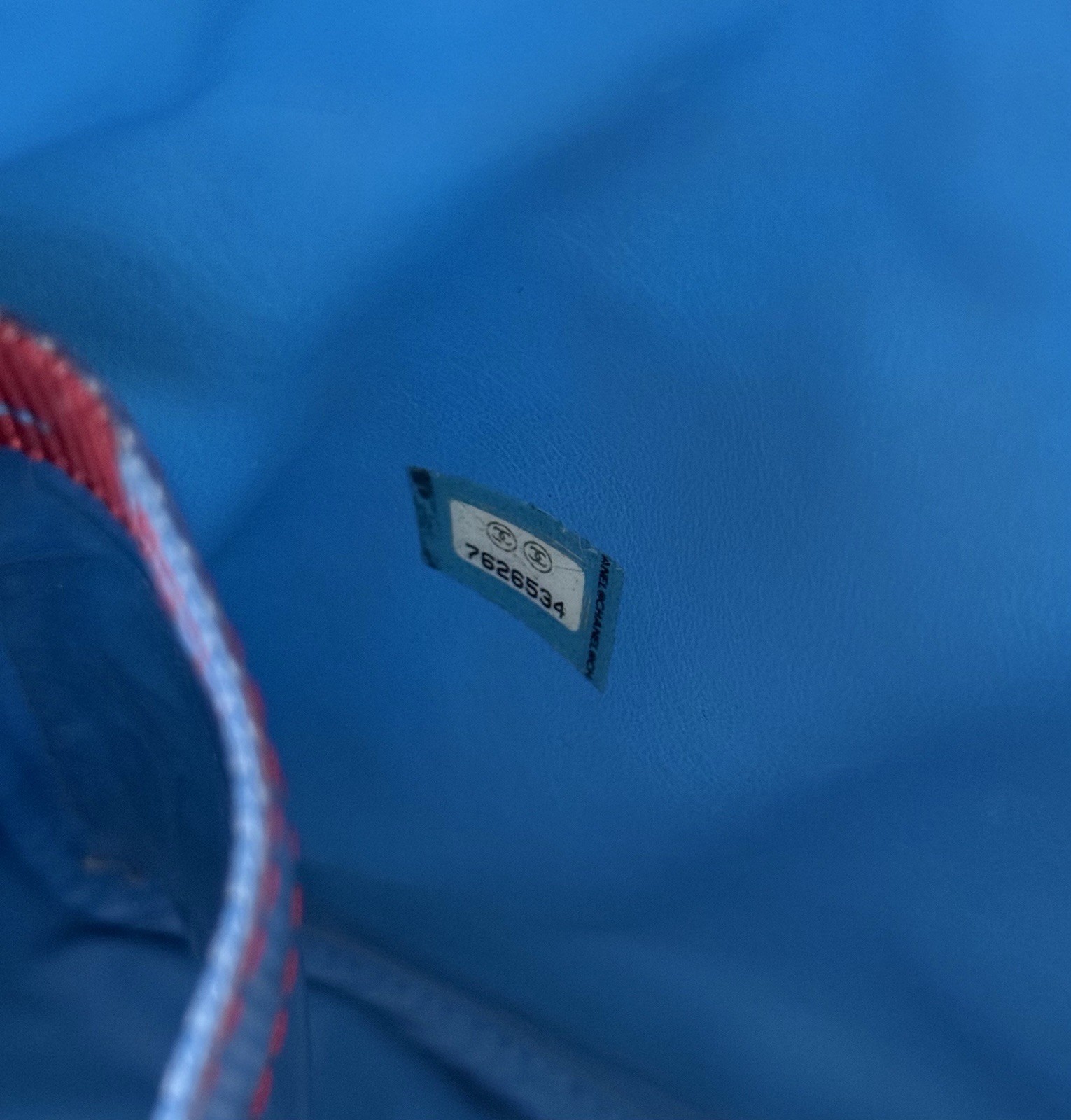 Chanel Sport Line Red Blue Medium Crossbody Vintage Unisex Canvas Nylon CC Logo