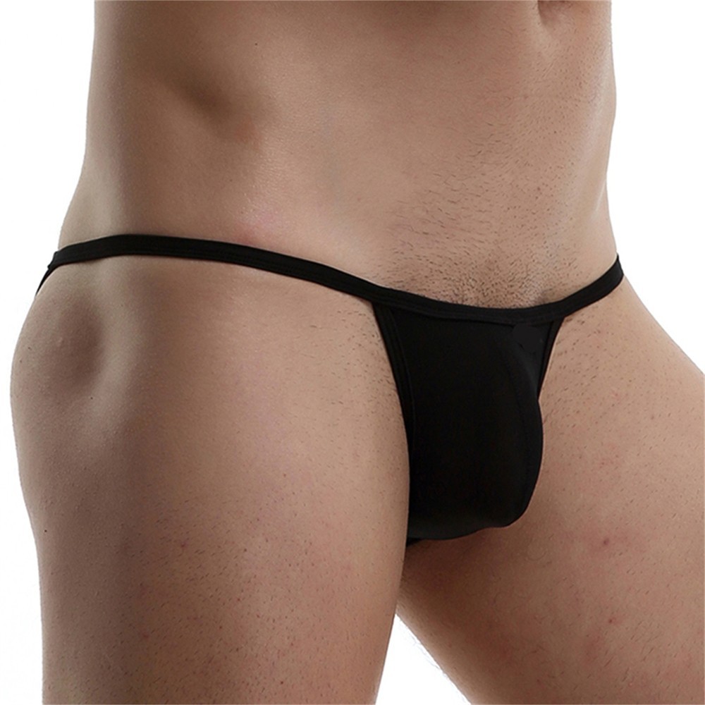 Comfortable Men’s Nylon Ice Silk Low rise Bikini Panties Briefs Underwear