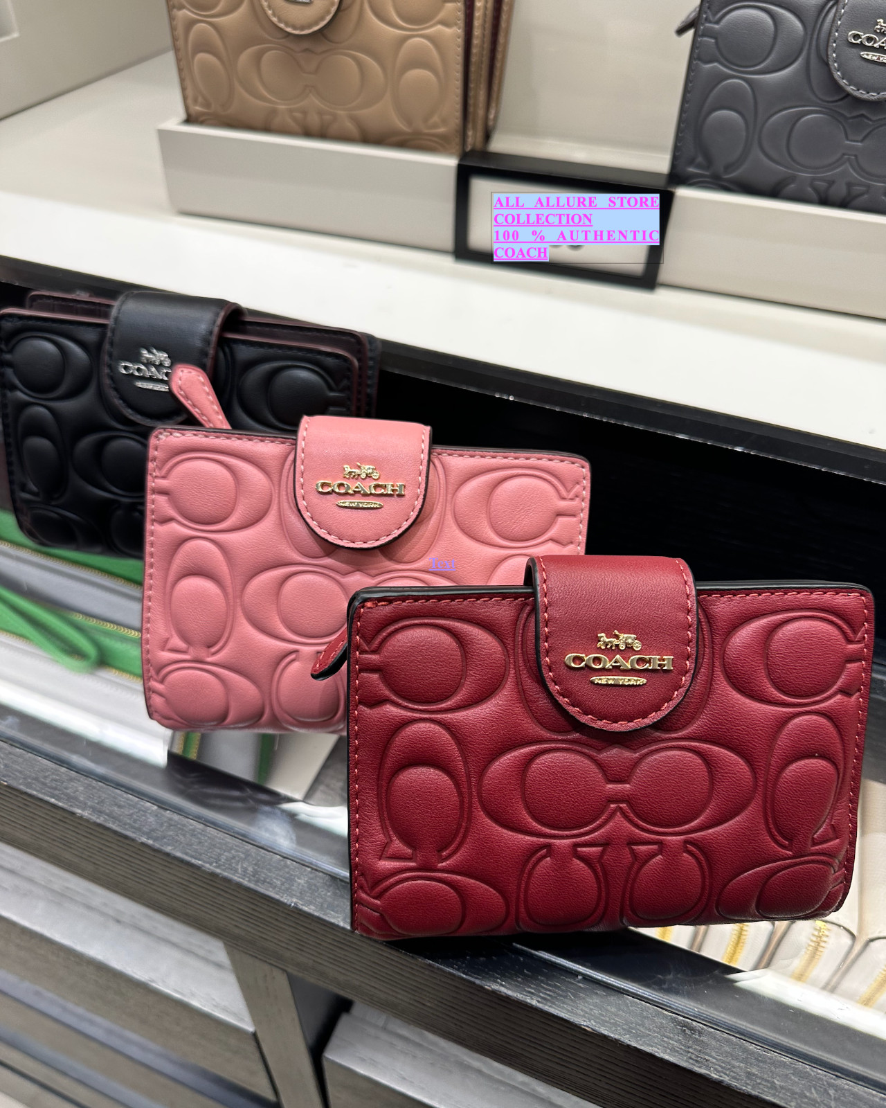 NWT Coach Medium Corner Zip Wallet CM241 CM997 PICK ONE