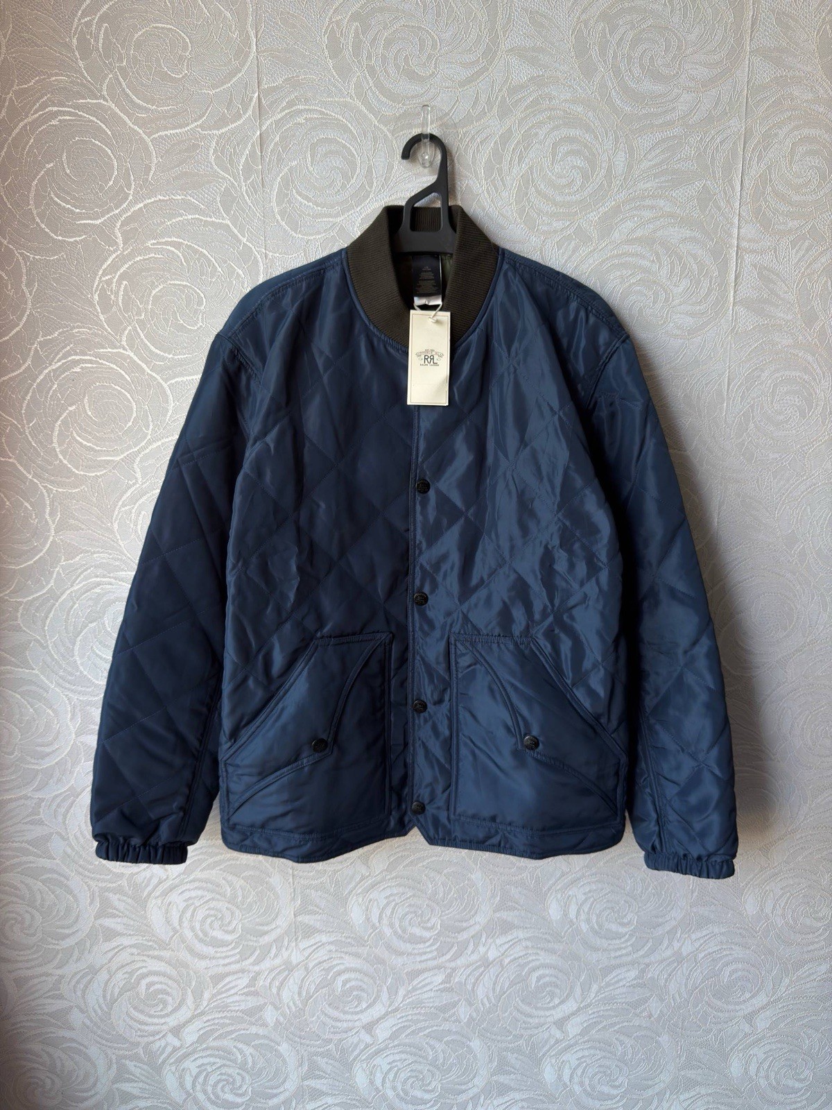 RRL Double RL Reversible Quilted Liner Jacket Embroidered Western Cowboy L NEW