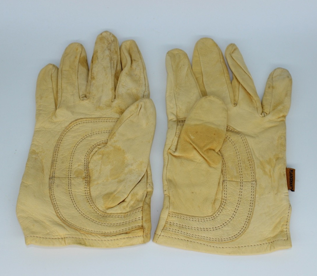 Plainsman Mens L Vintage Premium Cabretta Leather Gloves Yellow# 200501