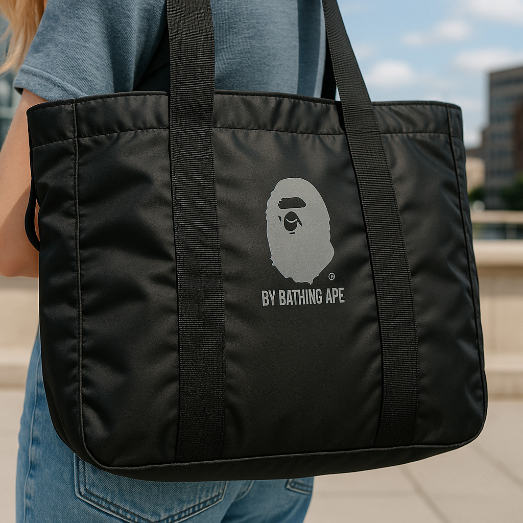 A Bathing Ape BAPE Lucky Bag Lightweight Handbag Travel Bag Black