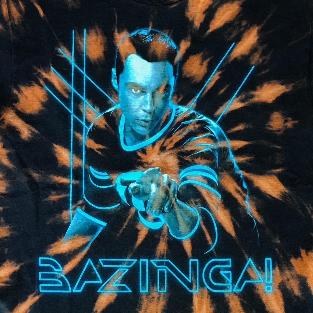 Hand-Dyed Bing Bang Theory Tie-Dye Medium T-Shirt One of a Kind Bazinga!