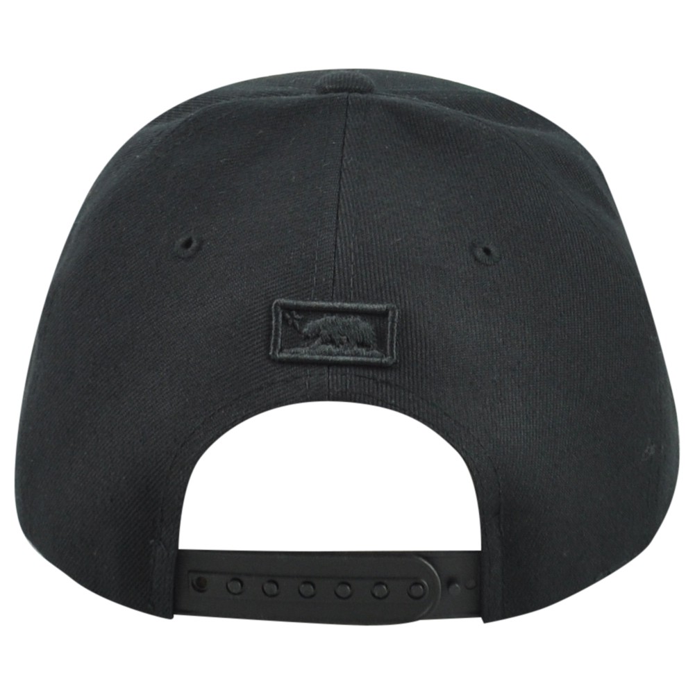 Leader California Republic Cali State Bear USA Black Snapback Flat Bill Hat Cap
