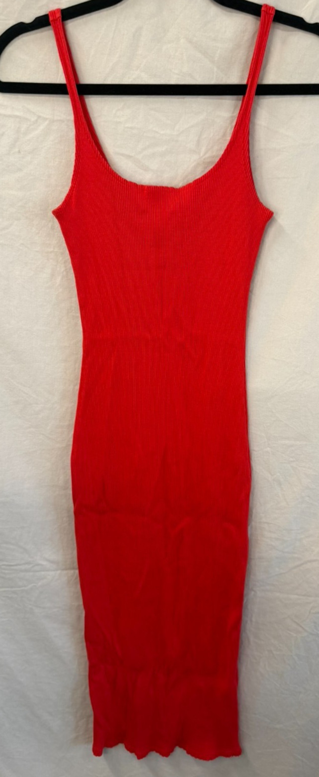 Rolla Coster Red Dress long, sleeveless maxi/ Mini Style High Stretch Size Large