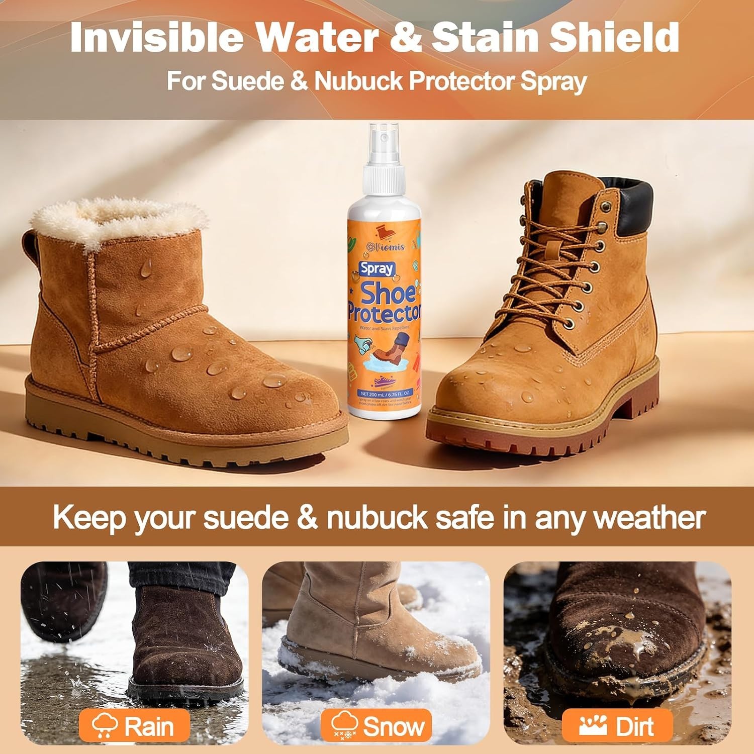 Professional Suede & Nubuck Cleaner and Protector Kit 2 x 6.76oz