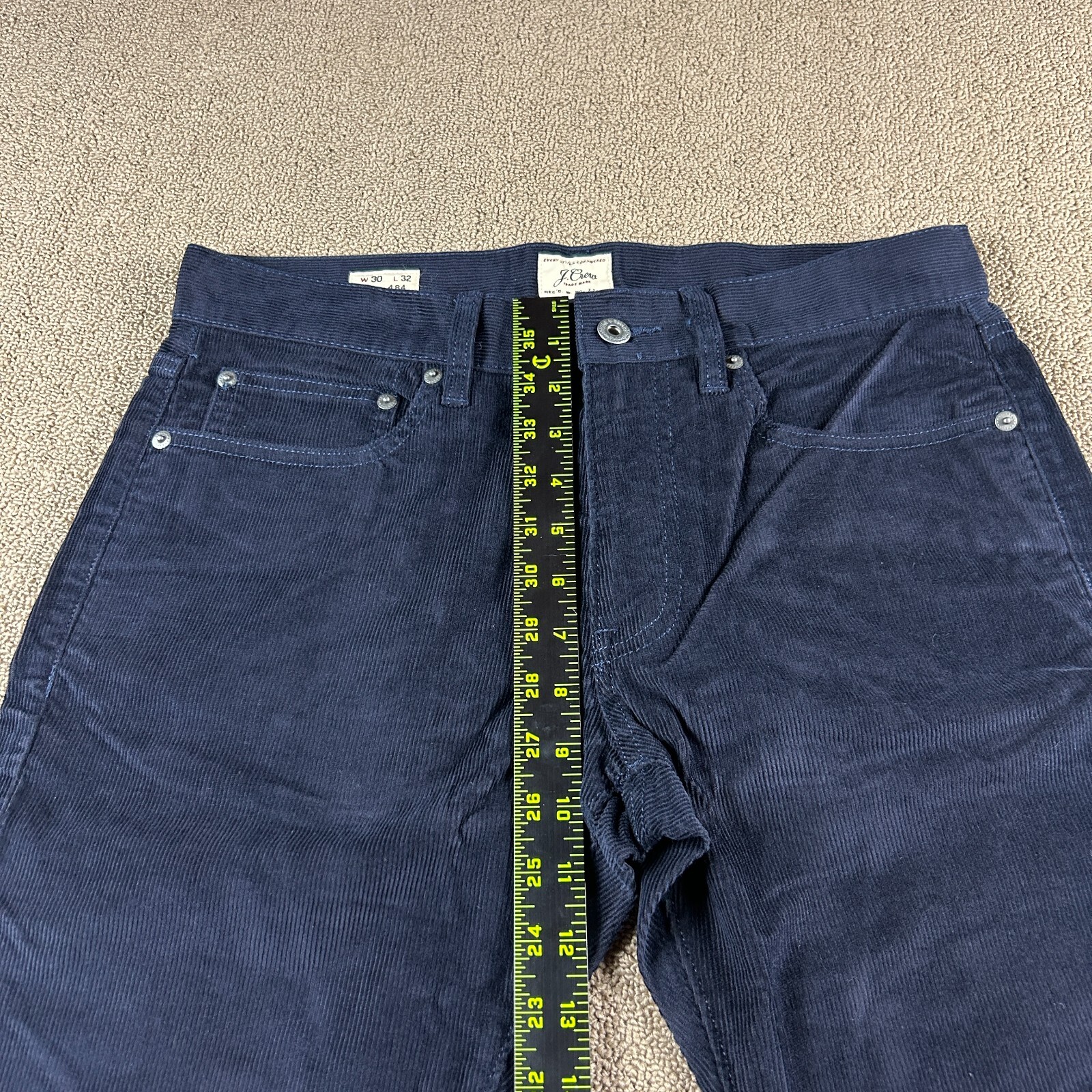 J.Crew Men’s 484 Slim Fit Corduroy Pants Blue Size 31X32 *Read* NWT MSRP $98