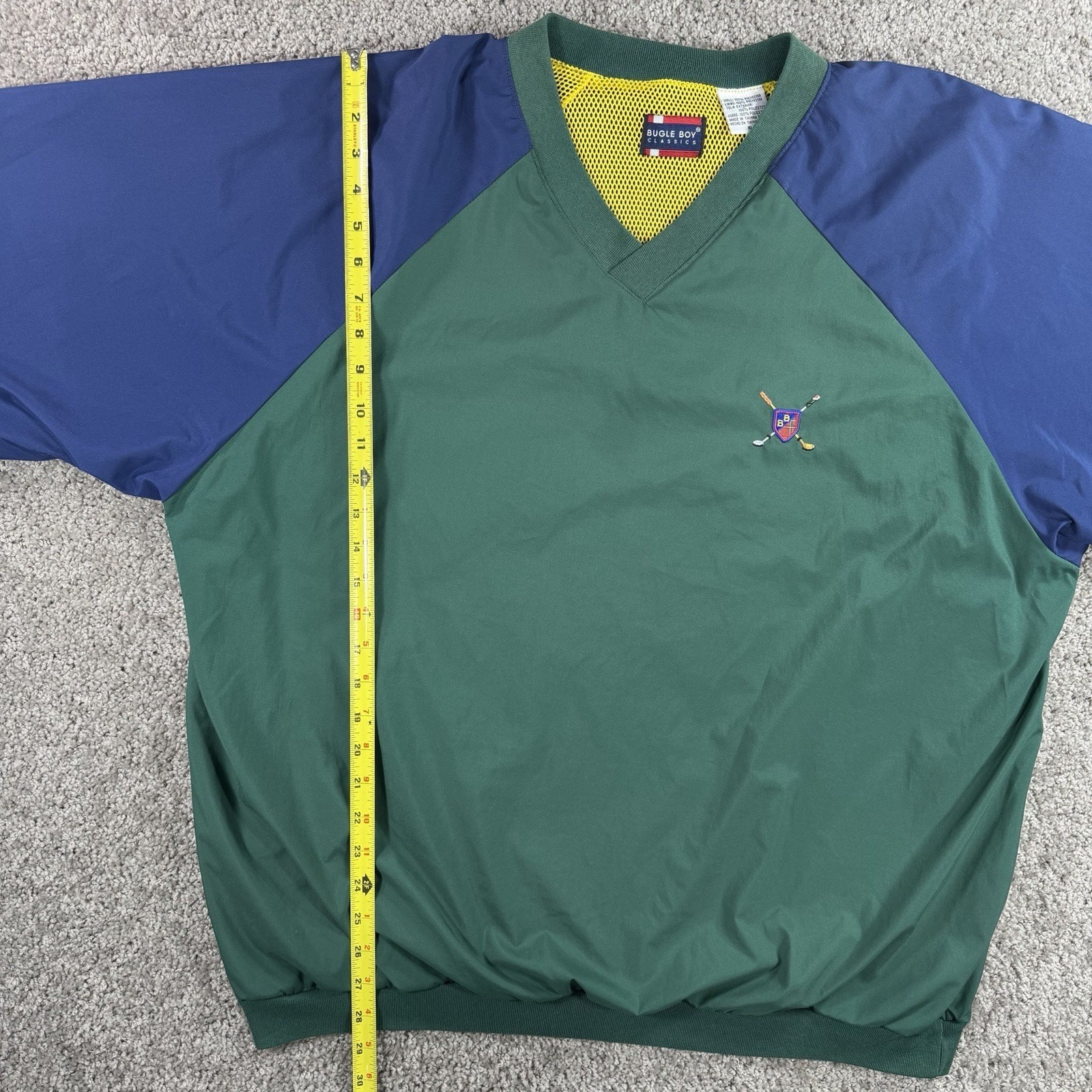 VINTAGE Bugle Boy Classics Colorblock Golf Pullover Windbreaker Men’s XL 90s Y2K