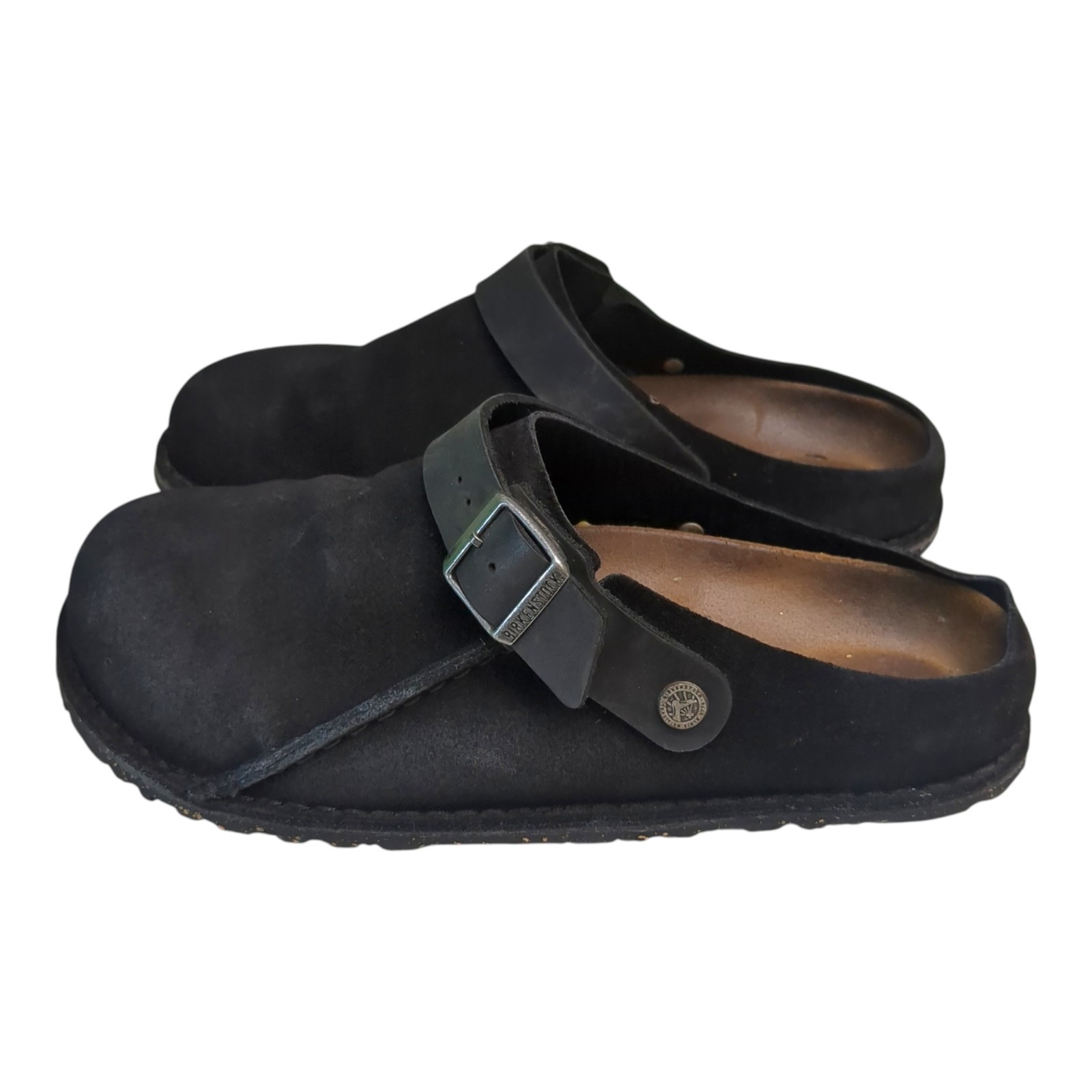 Birkenstock Lutry Premium Suede Black Men’s Clog Sandals EU 43/US 10 Regular