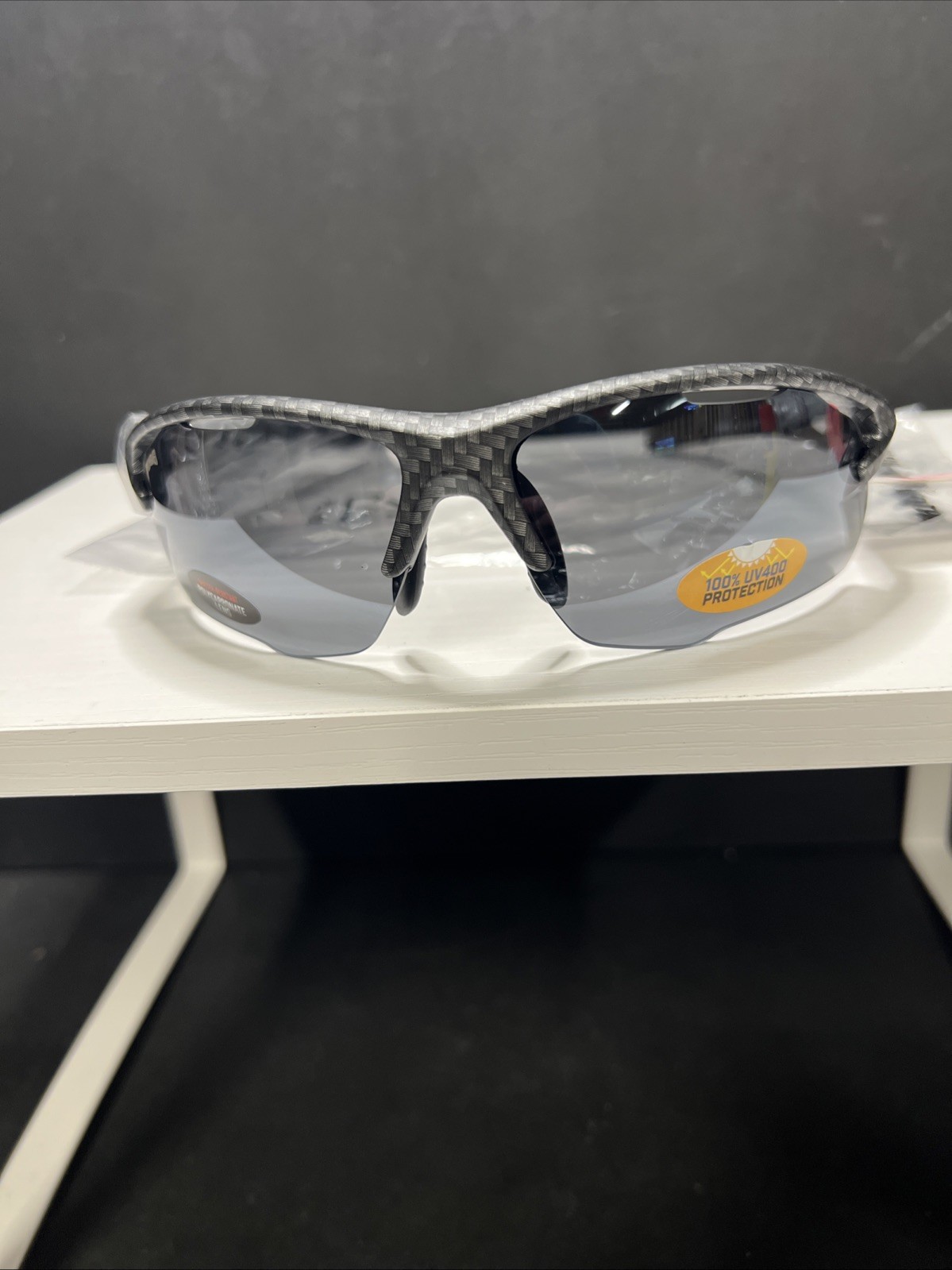 Pugs Active Sport A6 Sunglasses w/ Black Carbon Frame & Smoke Colored Lenses New