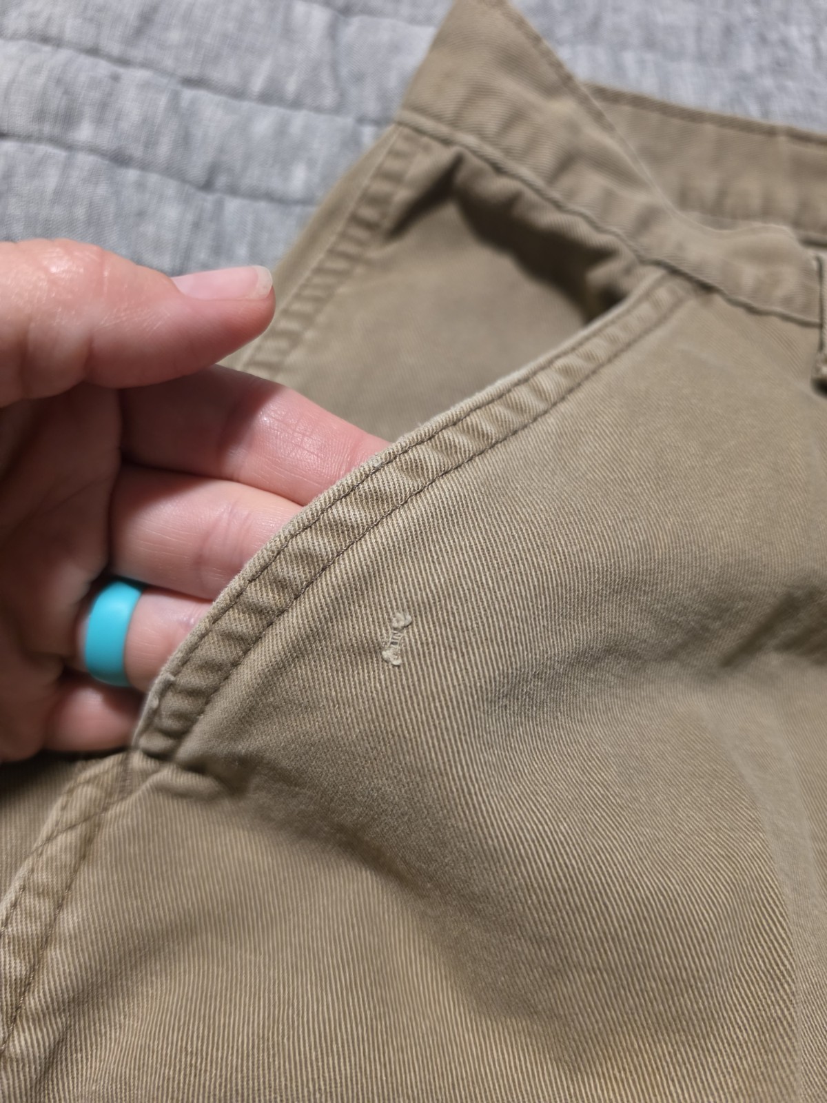 Wrangler Straight Fit 100% Cotton Cargo 34×30 Olive Green