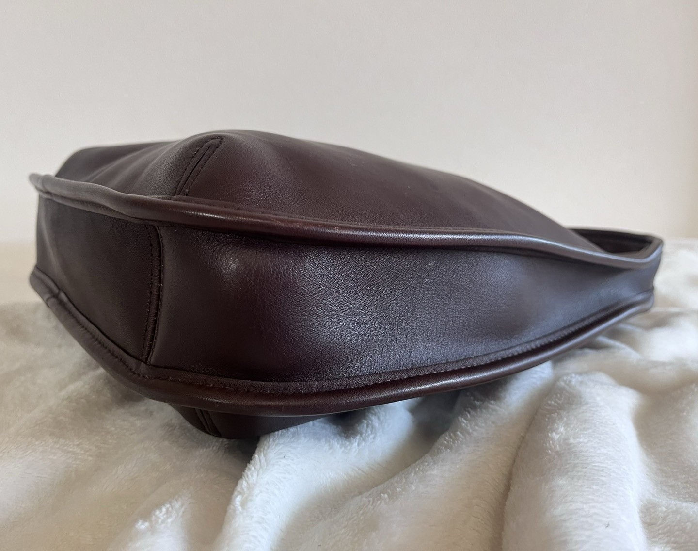 VGUC Vintage Coach 9025 Mahogany Brown Leather Ergo Shoulder Bag Made in USA